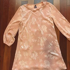 Urban Outfitters Peach Lined Shift Dress